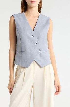 TWP Tyler Wool Vest in Halogen Blue at Nordstrom, Size Xx-Small