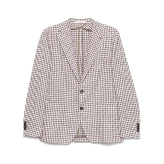 Tagliatore Blazers, male, Gray, Size: L Powder Pink Blazer