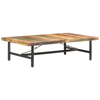 vidaXL Vidaxl - Mesa De Centro De Madera Maciza Reciclada 142x90x42 Cm