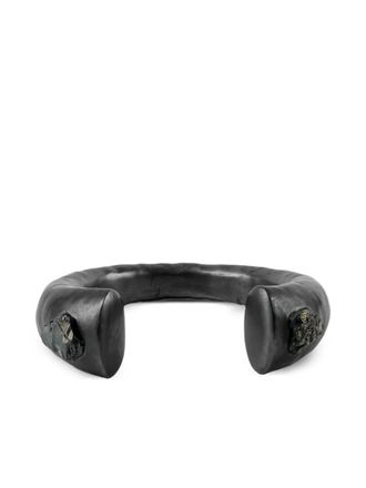 Parts Of Four Big Arm crystal-embellishment bracelet - Black