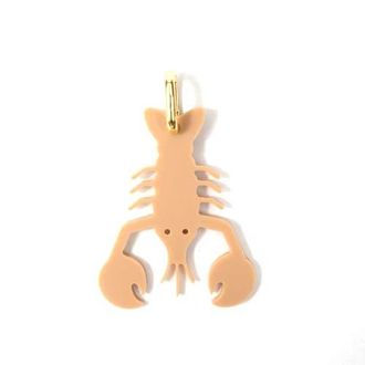 By Lilla Lobster Jewelry Charm in Pale Peach at Nordstrom