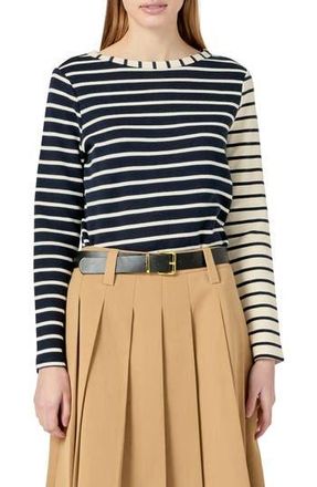 English Factory Multi Stripe Long Sleeve T-Shirt in Navy Multi at Nordstrom Rack, Size X-Small