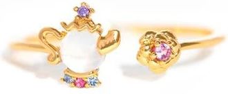 Girls Crew x Disney Beauty & The Beast Mrs. Potts Ring in Gold at Nordstrom, Size 8.5