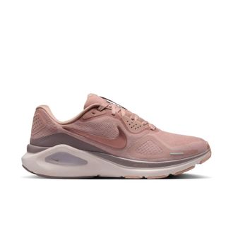 Nike Womens Structure 26 Shoes In Particle Pink/mtlc Rose Gold-Taupe Grey