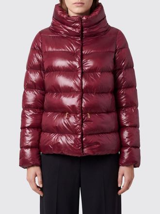 Herno Piumino corto in nylon ultralight trapuntato con collo alto e coulisse