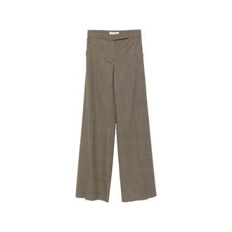 Max Mara Netto Check-pattern Wide-leg Trousers