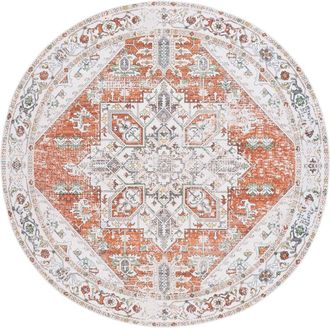 Safavieh Alfombra poli&eacute;ster avorio/ruggine 183 x 183 cm