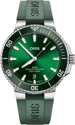 Oris 73377874157-0742237Fc - Aquis Date - Dames - Horloges - Groen - ONE Size - Accessoires