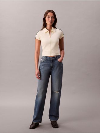 Calvin Klein Jeans Calvin Klein Womens 90s Straight Jeans - Blue - 26W x SL