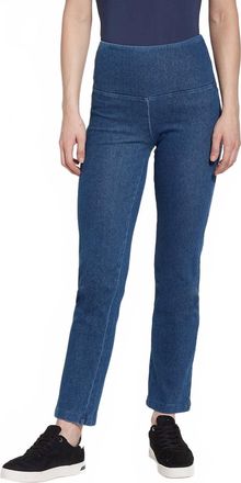 Lyss&eacute; Denim Straight Leg Jeans In Mid Wash