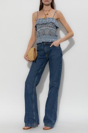 Etro Strappy Top, Womens, Blue