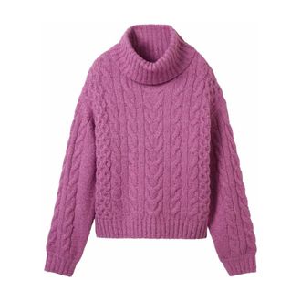 Tom Tailor Pullover Uni - Dames - Truien - Paars - Maat: 2XL Katoen