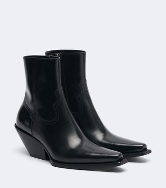 Saint Laurent Botines Dylan de piel
