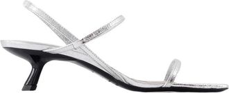 Anine Bing Hilda Sandalen - Dames - Sandalen met hakken - Grijs - 37 EU - Leer - Schoenen