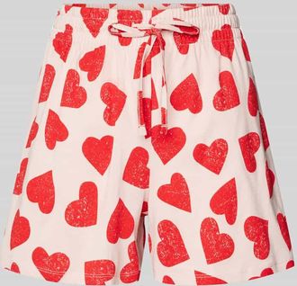 Jake*s Casual Relaxed Fit Pyjama-Shorts mit elastischem Bund in Hellrosa, Gr&ouml;&szlig;e XS