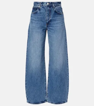Frame Denim Bow barrel-leg jeans