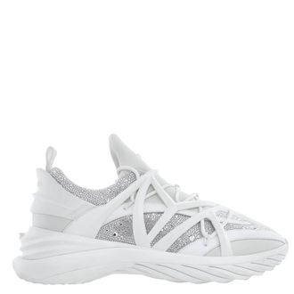 Jimmy Choo London Cosmos/F Crystal Embellished Low-top Sneakers, Brand Size 45 ( US Size 12 )