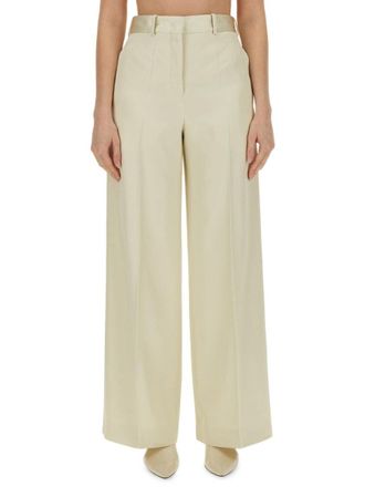 Jil Sander High-Waisted Tailored Pants With Wide Legs