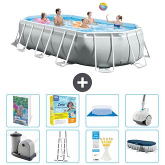 Intex Piscina Prism Frame Oval - 503x274x122 Cm - 9-piezas S544