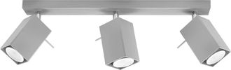Sollux Lighting Design Deckenlampe Merida 3-Flammig, Grau