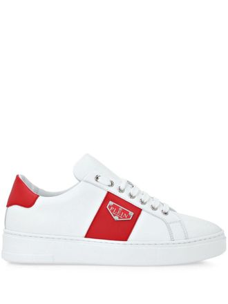 Philipp Plein Sneakers con placca logo - Bianco