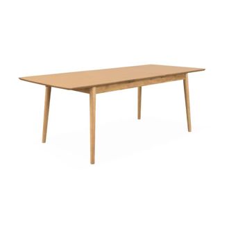 Sweeek Mesa de comedor rectangular extensible de 6-8 plazas, natural