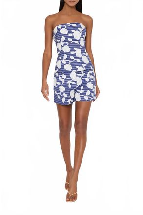 Milly Amanda Floral Short In Blue