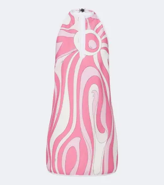 Pucci Marmo cotton-blend terry minidress