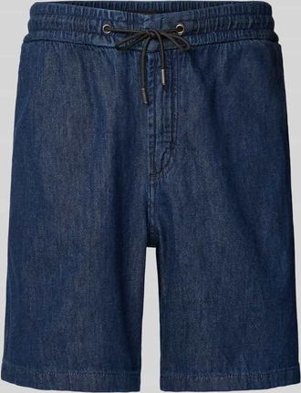 Boss Orange by Hugo Boss BOSS Orange Bermudas mit elastischem Bund und Tunnelzug in Dunkelblau, Gr&ouml;&szlig;e 30