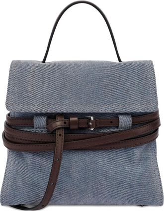 Moschino Borsa tote Tie Me - Blu