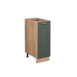 Vicco Armario De Farmacia Fame-line, Verde Dorado Casa De Campo, 30 Cm Sin Encimera Vicco