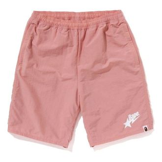 A Bathing Ape BAPE STA Logo Beach Shorts Pink 1J30-153-024-PNK