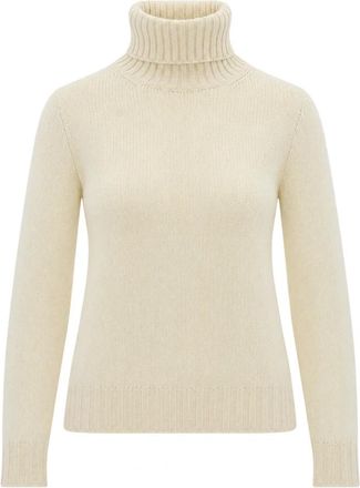 Fabiana Filippi Mano garza Dolcevita - Knitwear - Mujer - Beige - S