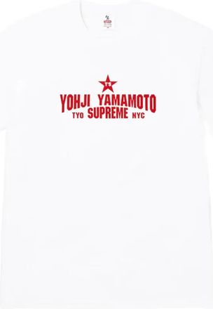 SUPREME x Yohji Yamamoto T-shirt met korte mouwen - Wit