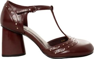 Jeannot Vj551 Sandalo con cinturino a T - - Shoes - Donna - Rosso - 37 EU