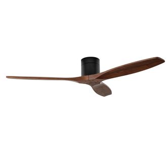 Forlight Forlight - Ventilador De Techo Stem Evo, &Oslash;1320mm, Motor Dc Silencioso, 30w, 6 Velocidades, Mando A Distancia Incluido, 20-32m&sup2;, Madera Oscura, Palas M