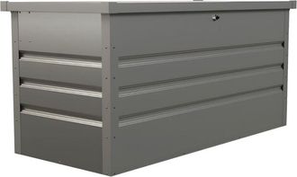 Vente-Unique Baule portaoggetti da giardino volume 400 litri in Acciaio galvanizzato Grigio - TOMASO