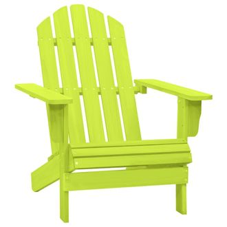 vidaXL Vidaxl - Silla De Jard&iacute;n Adirondack Madera Maciza De Abeto Verde