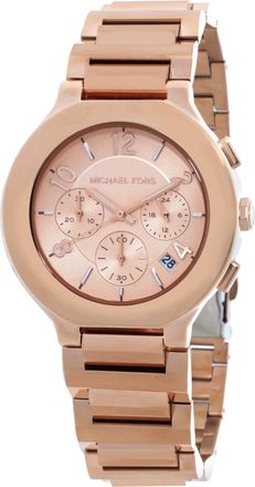 Michael Kors Gramercy Chronograph Quartz Rose Gold Dial Ladies Watch MK7521
