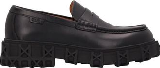 Dior Slickrock Leren Mocassin - Heren - Loafers - Zwart - 43 1/2 EU - Leer - Schoenen