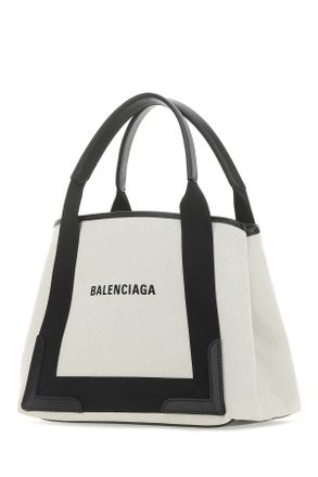 Balenciaga Womens Two-Tone Canvas Handbag 9260 T Cotton Borse A Mano Bag