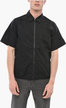 GR10K Cotton Poplin Shirt with Two Pockets and Zip Closure size S