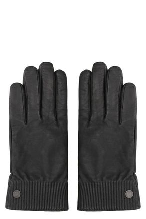 Canada Goose Black Leather Gloves