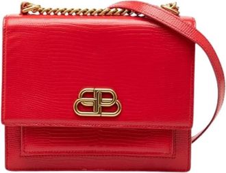 Balenciaga Pre-owned Vintage Cross Body Bag - Dames - Vintage Schoudertas - Rood - ONE Size - Leer - Vintage