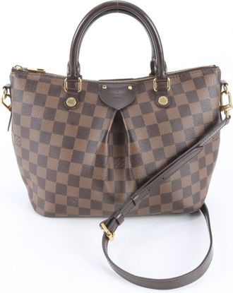 Louis Vuitton Ebene Leather Coated Canvas Handbag Shoulder Bag Tote Bag (Pre-Owned)