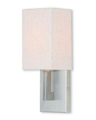 Livex Lighting Livex Meridian 1-Light Brushed Nickel Wall Sconce
