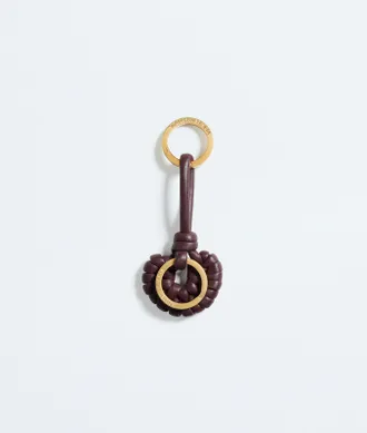 Bottega Veneta Onda Key Ring - Bordeaux - Man - U