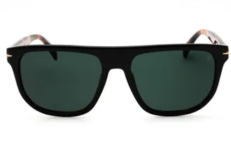 David Beckham DB7111S Green Mirror Lens Sunglasses - Black