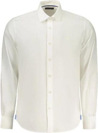North Sails French Collar Long-sleeve Shirt - Heren - Zakelijke Overhemden - Beige - L - Katoen - Overhemden
