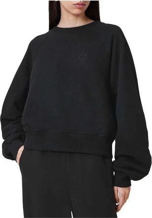 AllSaints AllSaints Dani Haven Sweater Womens Black 100% Cotton Balloon Sleeve UPS982
